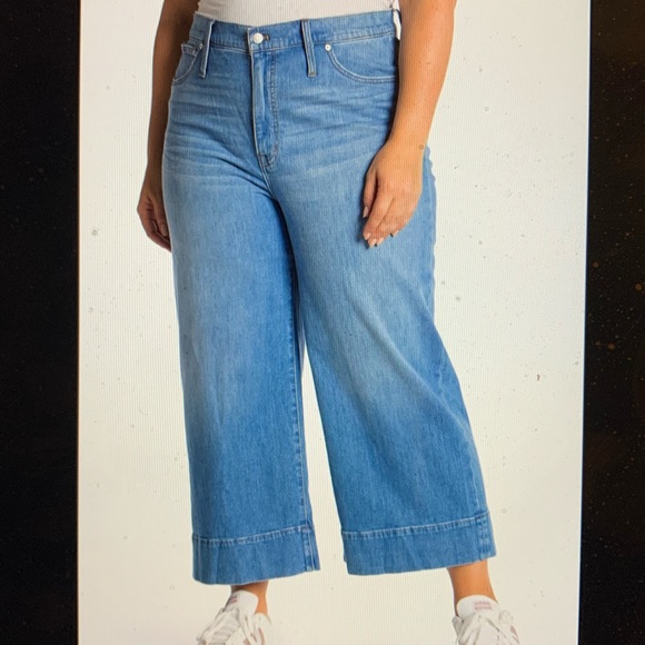 Madewell Denim - MADEWELL Wide Leg Cropped Jeans Plus Size 20-22